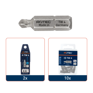 Rotec Rotec PRO Bit TW1 - 25 mm - TW (Tri-Wing) - 2 stuks - 815.00012 - 2