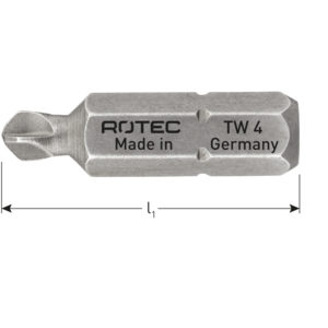 Rotec Rotec PRO Bit TW2 - 25 mm - TW (Tri-Wing) - 2 stuks - 815.00022 - 1