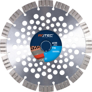 Rotec Rotec Diamantzaagblad T15 - 15 mm segment - Ø230x22,2 mm - SPE.1409 - 0