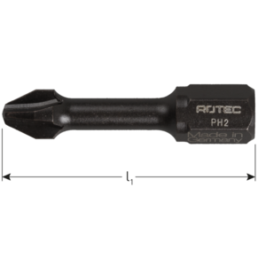 Rotec Rotec IMPACT Bit - PH1 - 30 mm - PH (Philips) - 1