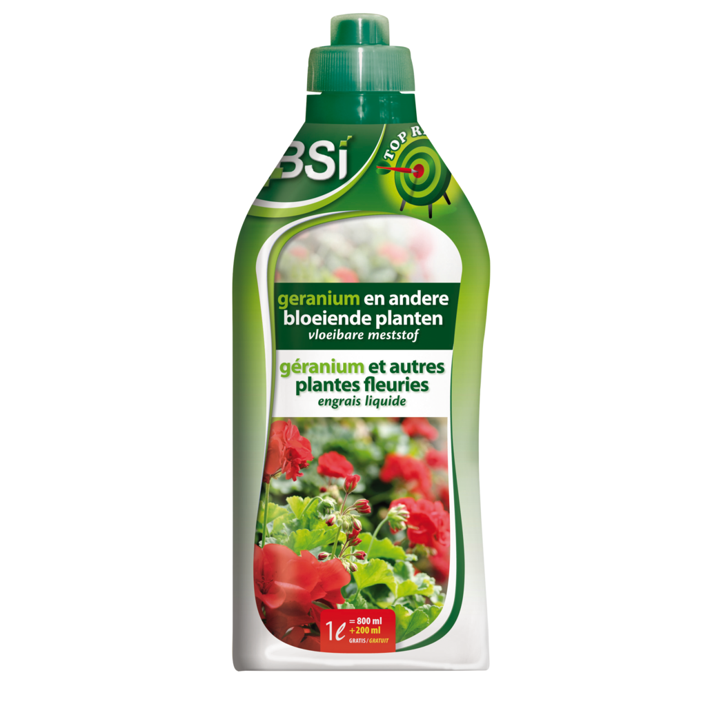 BSI Home & Garden care BSI Vloeibare meststof voor geranium en andere bloeiende planten - 1 liter - 2304
