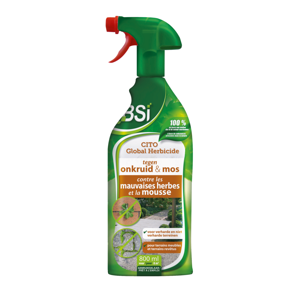 BSI Home & Garden care BSI CITO RTU Global Herbicide tegen onkruid en mos - 800 ml / 8 m² - 10080