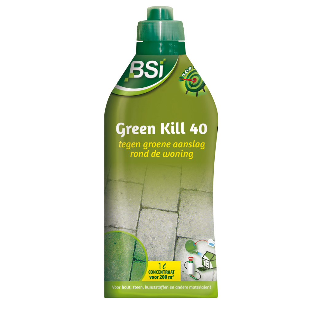 BSI Home & Garden care BSI Green Kill 40 groene aanslagvreter - concentraat - 1 liter / 200m² - 0294