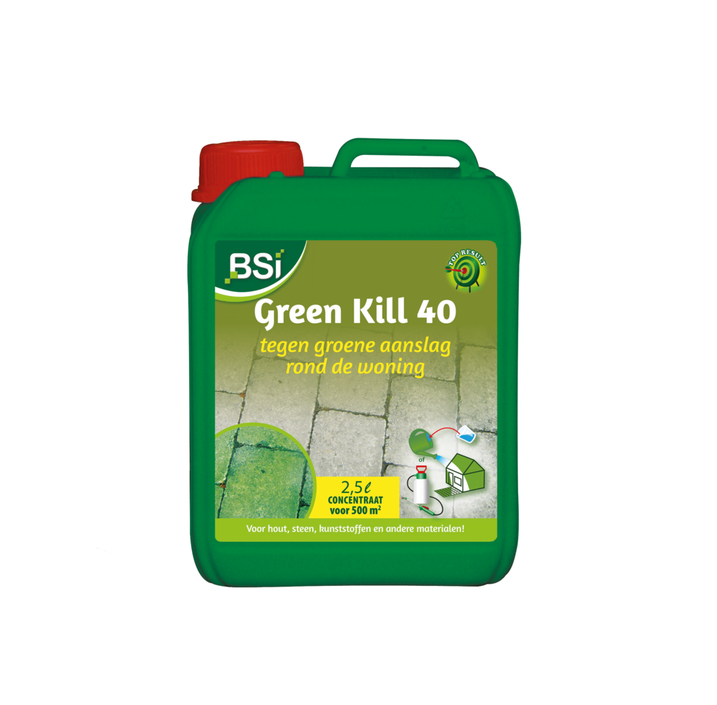 BSI Home & Garden care BSI Green Kill 40 groene aanslagvreter - concentraat - 2,5 liter / 500m² - 0485