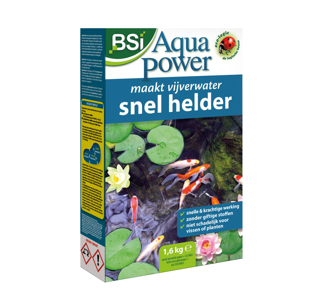 BSI Home & Garden care BSI Aqua Power voor gezond en helder vijverwater - 1,6 kg / 32-320m³ - 3868