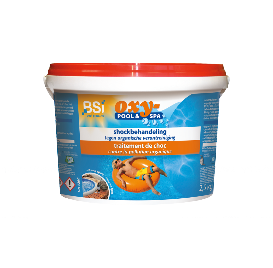 BSI Pool & Spa care BSI Oxy-pool & Spa chloorvrije shockbehandeling - 2,5 kg - 01378