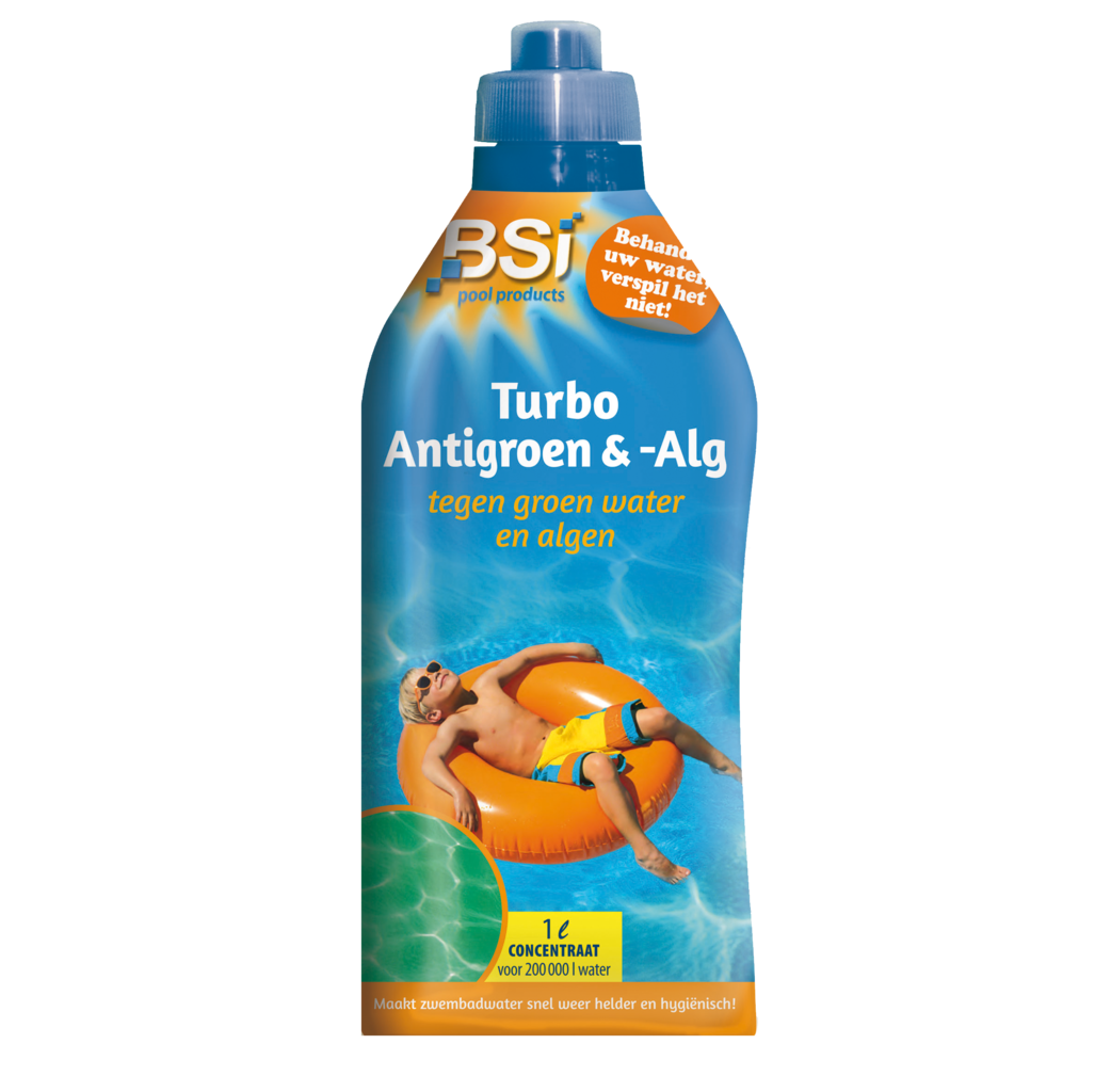 BSI Pool & Spa care BSI Turbo antigroen en -alg concentraat voor zwembad - 1 liter - 0959