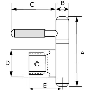 Dulimex Dulimex Inboorpaumelle - stalen metselkozijn 14 mm - HPL148050MK-6 - 1