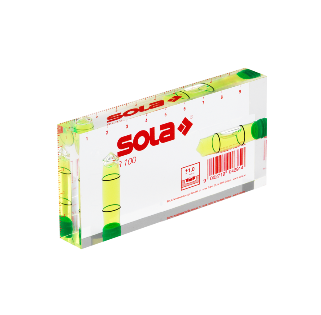 Sola Sola R100 Architecten waterpas - 100x50x15 mm - acrylglas - 01622101