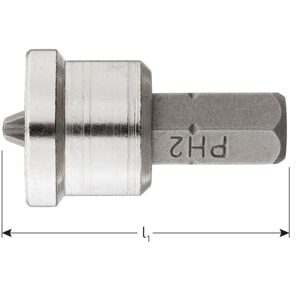 Rotec Rotec OPTI-LINE Bit voor gipsplaatschroeven - PH 2 (Phillips) - 25 mm - 10 stuks - 827.1005