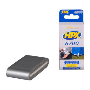 HPX tapes HPX 6200 Duct tape - pantsertape pocketsize - zilver - 48 mm x 5 meter - CS4805