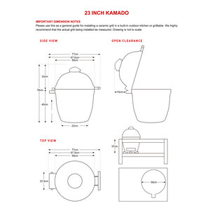 Keij  Keij Kamado Pro XL barbecue - 23 inch - zwart - 7