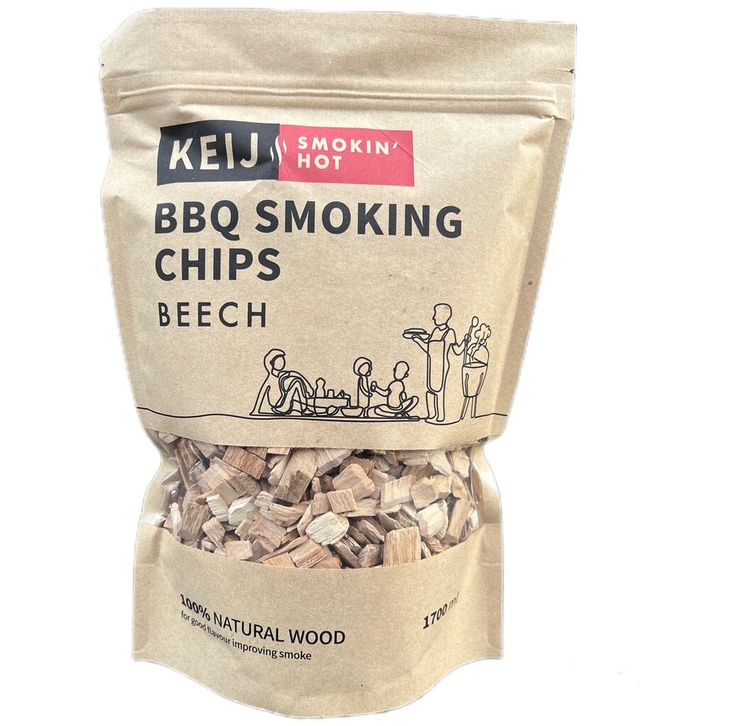 Keij  Keij BBQ Rookhout chips - beuken - 1700 ml