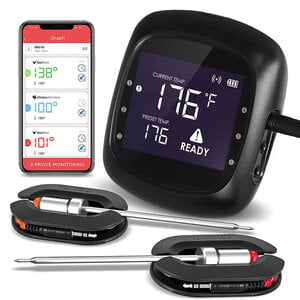 Smart instant  Smart instant Bluetooth BBQ thermometer inclusief 2 probes - 6 poorten - 1