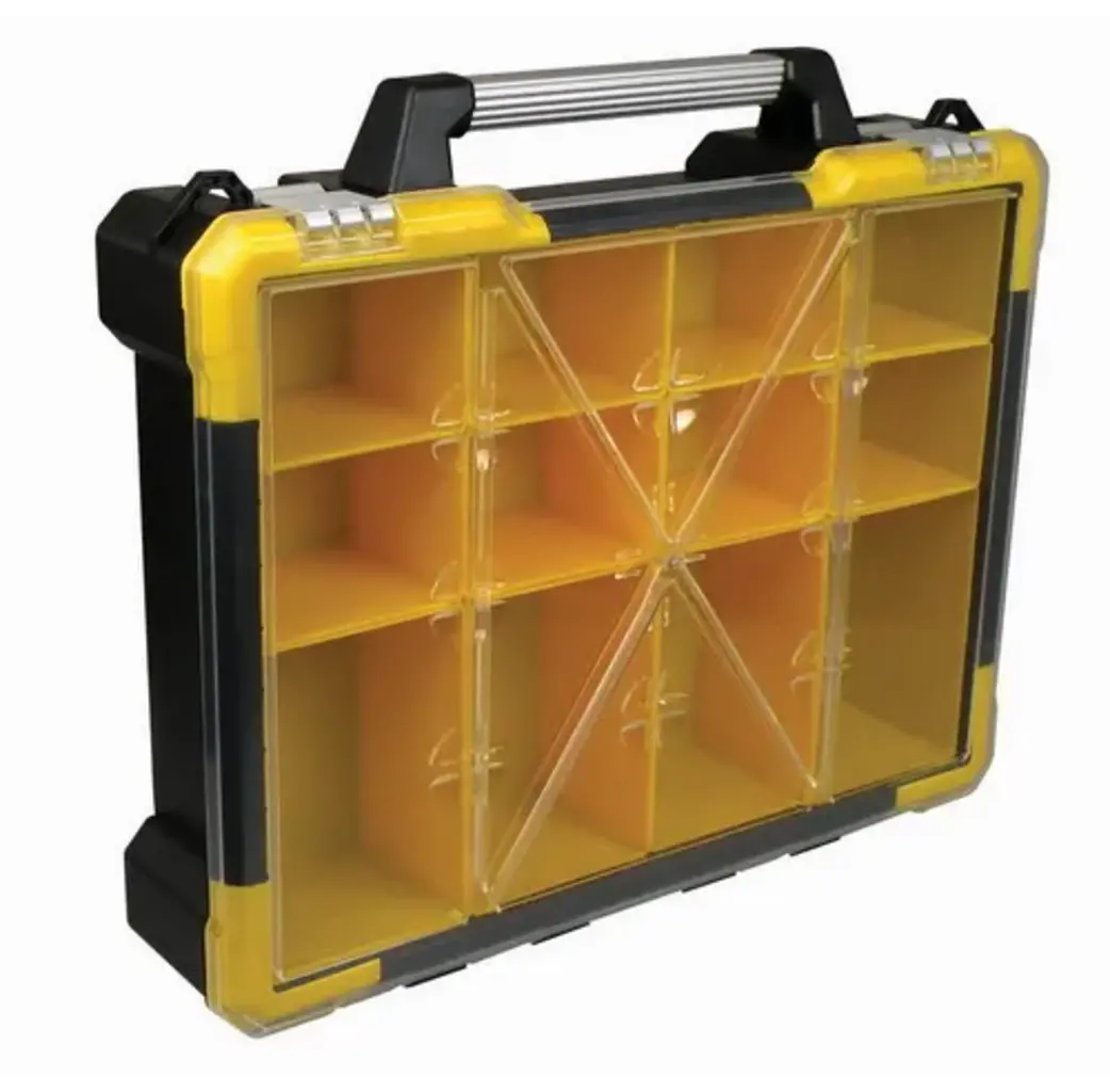 StockBox Stockbox PRO koffer met uitneembare bakjes - kunststof - 490x420x115 mm