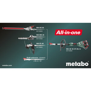 Metabo Metabo MA 36-18 LTX BL Q combi-systeem op accu - 18V - in doos - 601725850 - 4