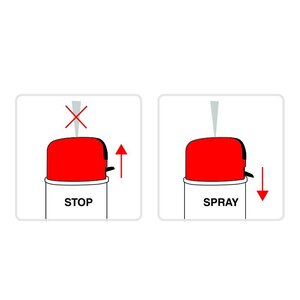 Metrica Metrica Markeringsspray - Follow me spray - rood - 500 ml - 1