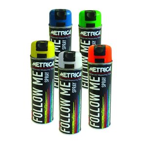 Metrica Metrica Markeringsspray - Follow me spray - oranje - 500 ml