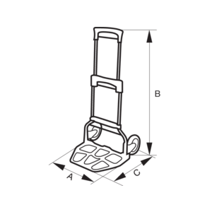 Bahco Bahco 1430FT120 opvouwbare transportwagen - 120 kg - 2