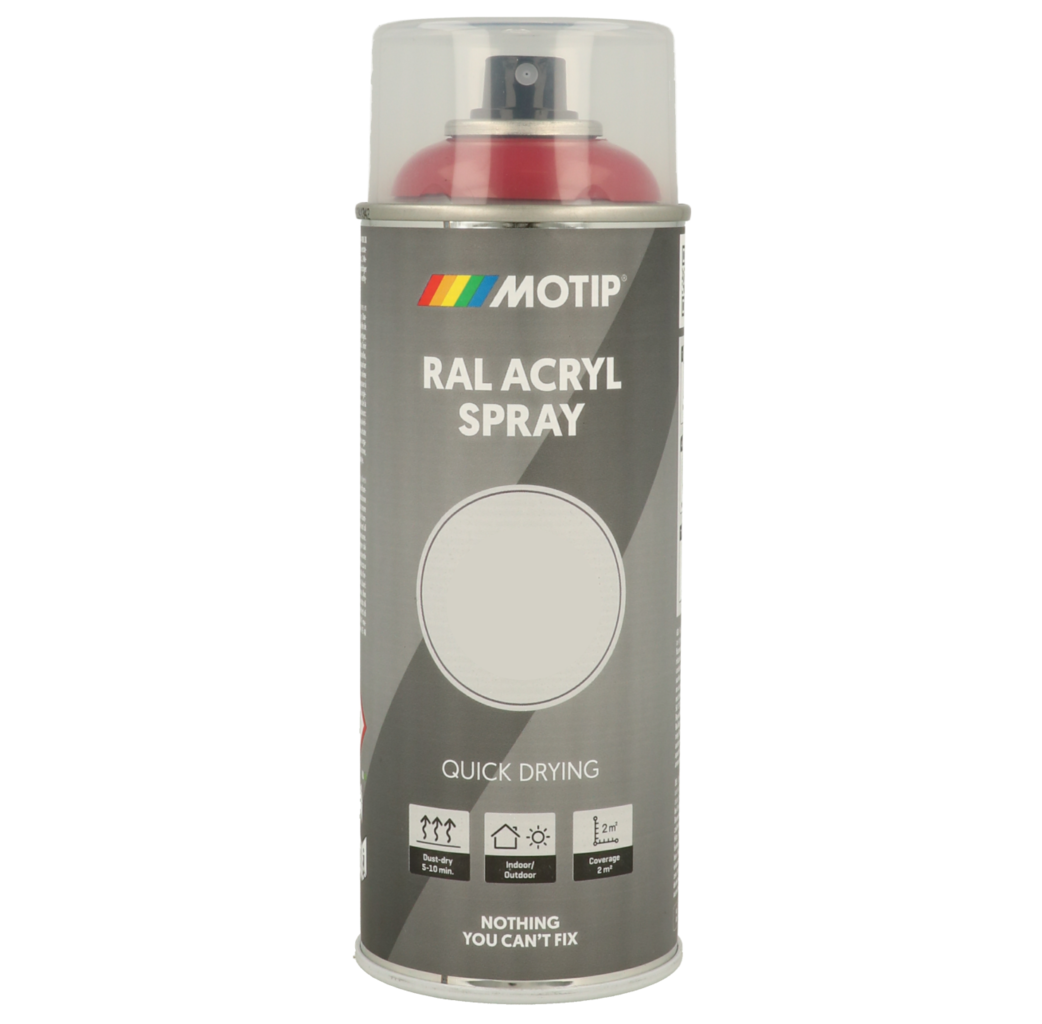 Motip Motip Acryl Industrial spuitlak - RAL9010 helder wit - hoogglans - 400 ml - 07040