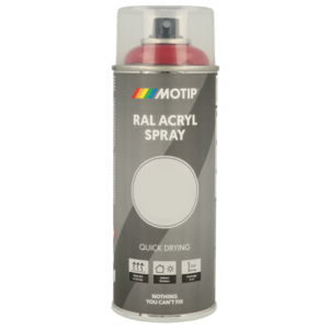 Motip Motip Acryl Industrial spuitlak - RAL9010 helder wit - hoogglans - 400 ml - 07040