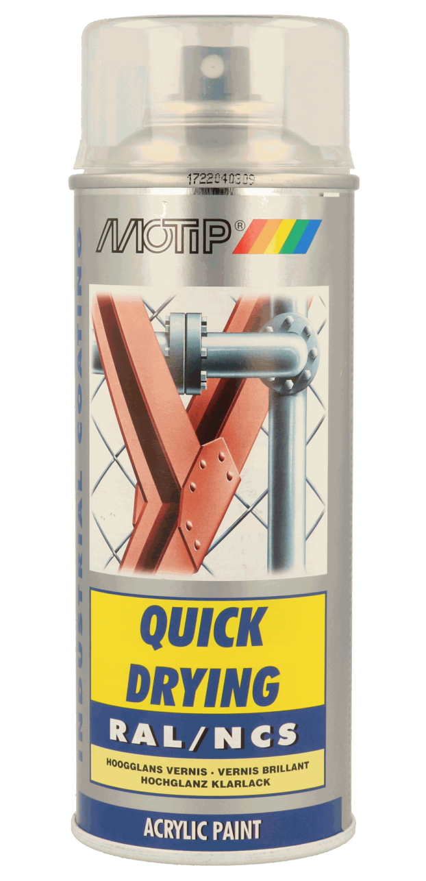 Motip Acryl Industrial blanke lak vernis transparant hoogglans 4 Hevutools.nl