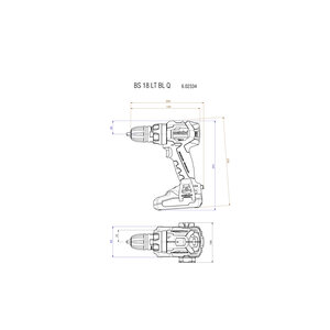 Metabo Metabo BS 18 LT BL Q accu boor-schroefmachine body - 18V - 75 Nm - koolborstelloos - Metabox 145 - 602334840 - 1