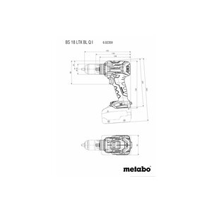 Metabo Metabo BS 18 LTX BL Q I accu boor-schroefmachine body - 18V - 130 Nm - koolborstelloos - Metabox 145 L - 602359840 - 1