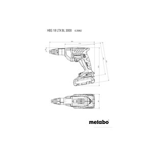 Metabo Metabo HBS 18 LTX BL 3000 accu bandschroefmachine body - 18V - 10 Nm - koolborstelloos - Metabox 145 L - 620062840 - 1