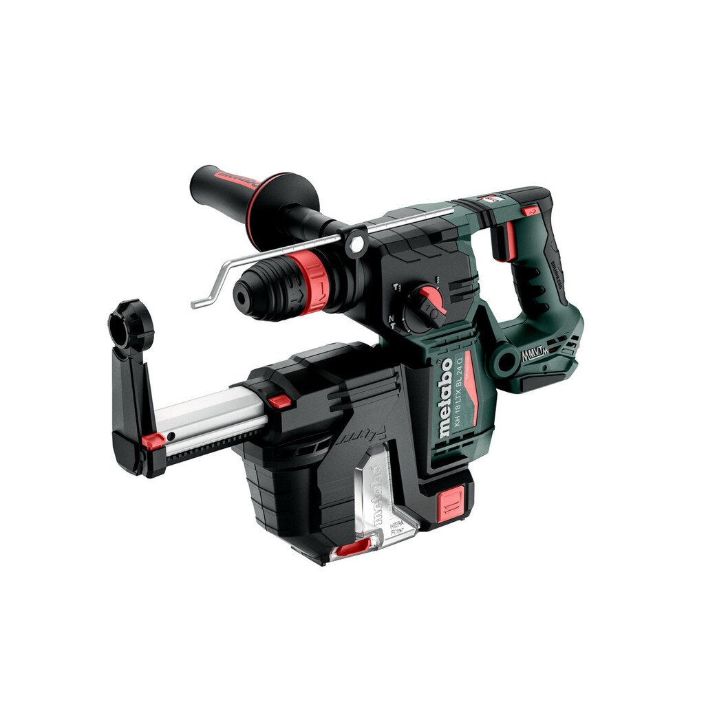 Metabo Metabo KH 18 LTX BL 24 Q SET ISA accu boorhamer body met stofafzuigunit - SDS-plus - 18V - 2.2J - koolborstelloos - Metabox 185 XL - 601714900