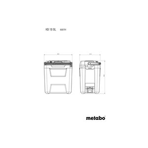 Metabo Metabo KB 18 BL accu koelbox body - 18V - 24 liter - 600791850 - 3