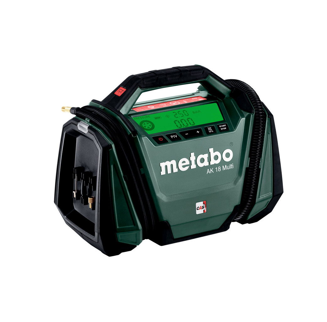 Metabo Metabo AK 18 MULTI accu compressor - 18V - max. 11 bar - 16 l/min - 600794850