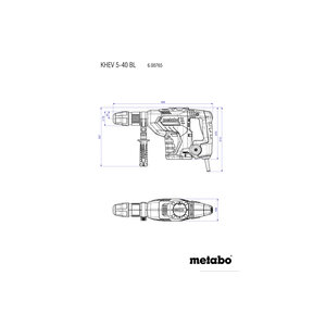 Metabo Metabo KHEV 5-40 BL combihamer - 1150W - SDS-max - 8,7J - koffer - 600765500 - 4