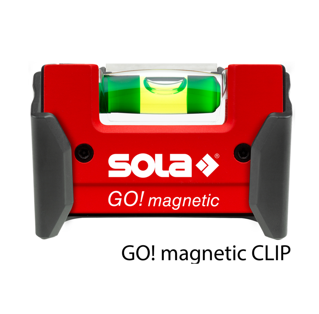 Sola Sola GO! magnetic CLIP mini waterpas - magnetisch - 75x21x42 mm - 01621201