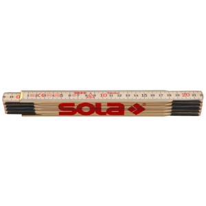 Sola Sola H 2/10 Houten vouwduimstok - 2 meter - blank - 53010201 - 1