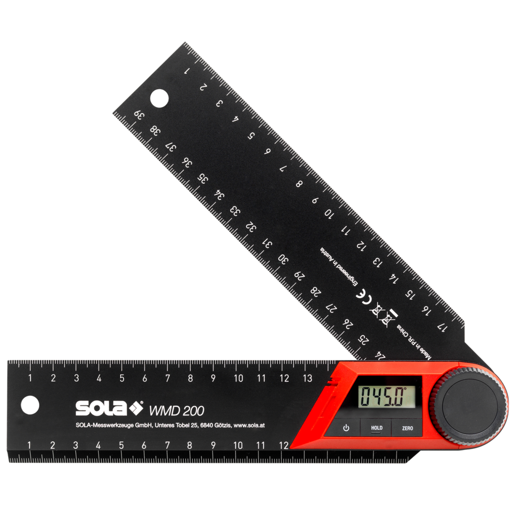 Sola Sola WMD 200 Digitale hoekmeter - 200 mm - 56052301
