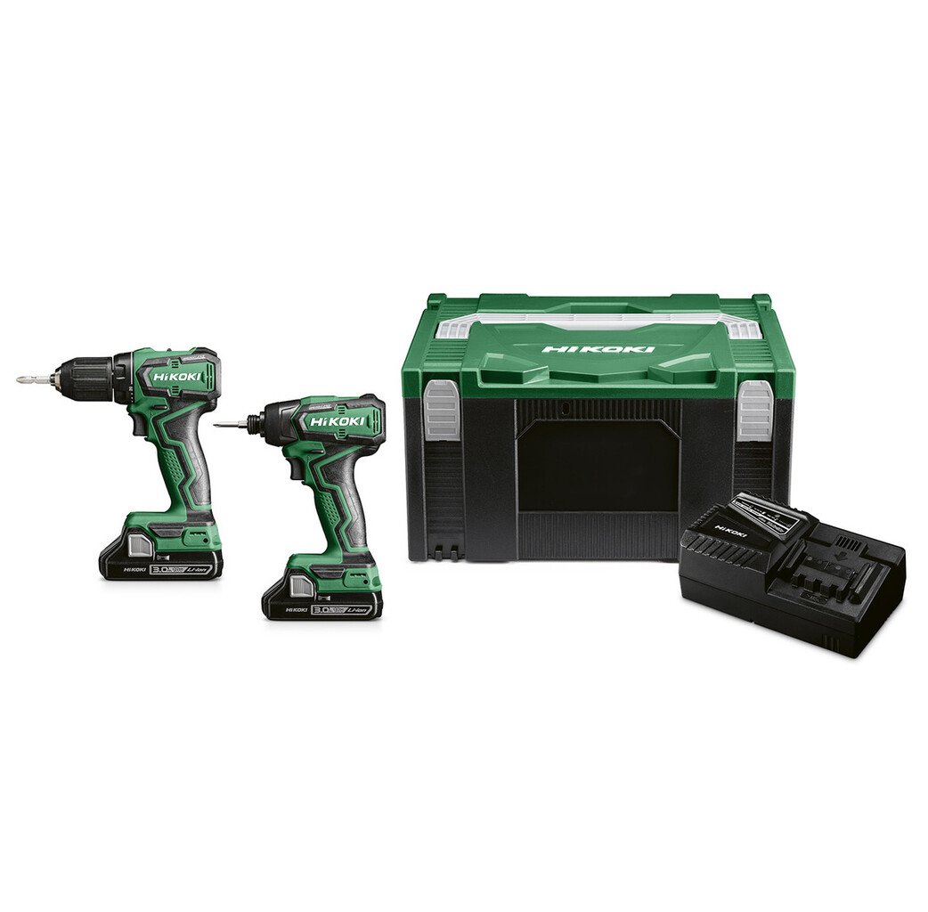 Hikoki powertools Hikoki KC18DDWDZ Combopack DS18DD + WH18DD - 2 x 3.0 Ah, 18V - koolborstelloos - HSC III