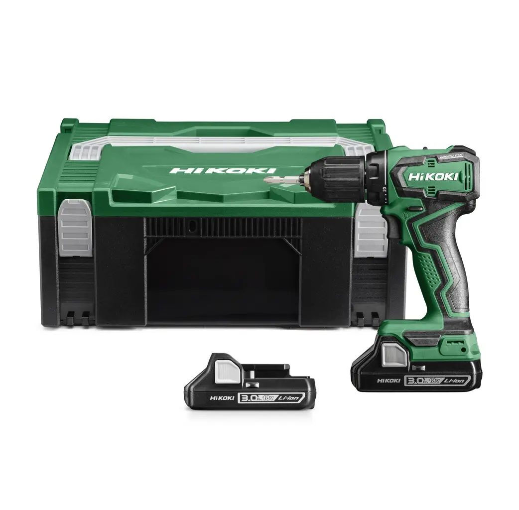 Hikoki powertools Hikoki DS18DDWRZ Accu boor- schroefmachine - 2x 18V, 2.0 Ah accu - 55 Nm - koolborstelloos - HSC II