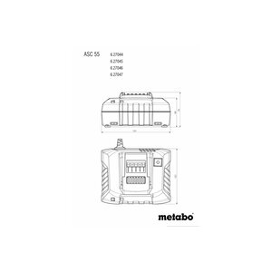 Metabo Metabo ASC 55 lader - 12-36V - 627044000 - 1