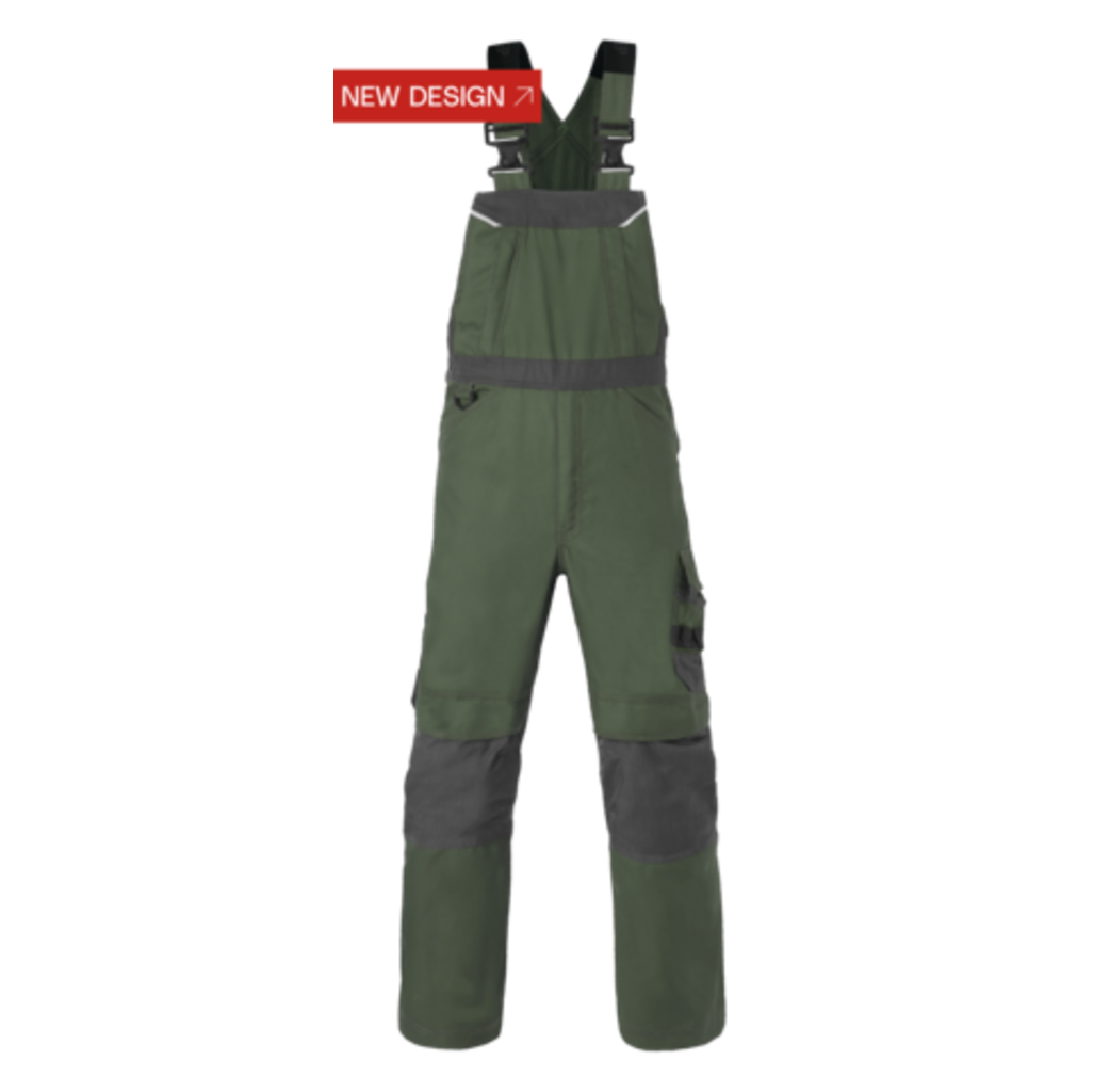 Havep workwear Havep 20195 Amerikaanse overall / bretelbroek - heren - bosbouw groen/ charcoal grijs