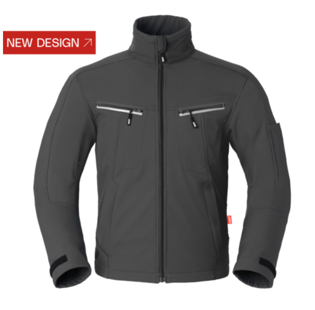 Havep workwear Havep 40145 Softshell Jas - heren - Charcoal grijs