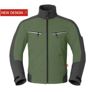 Havep workwear Havep 40145 Softshell Jas - heren - bosbouw groen / charcoal grijs