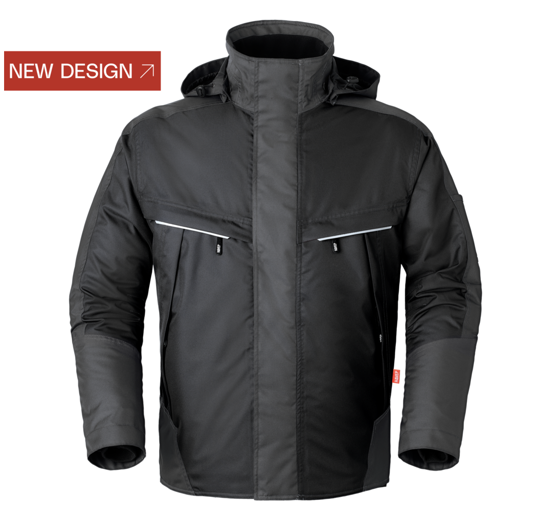 Havep 50171 Parka Jas heren zwart charcoal grijs Hevutools