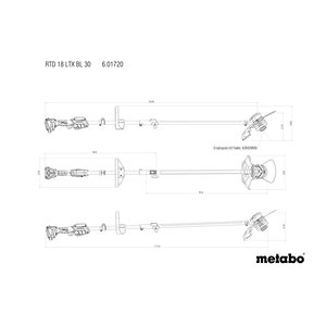 Metabo Metabo RTD 18 LTX BL 30 accu grastrimmer - 18V - 601720850 - 2