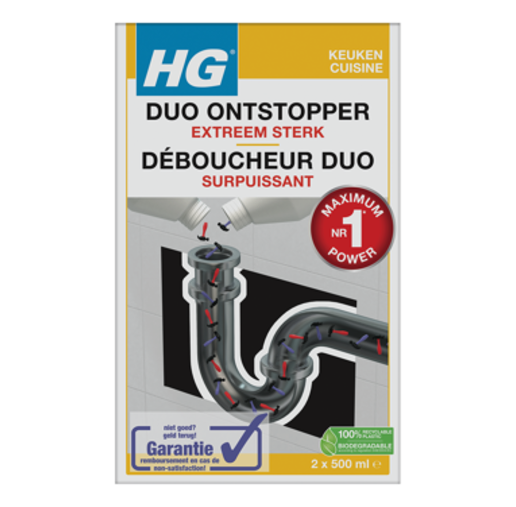 HG HG Duo ontstopper - 1 liter