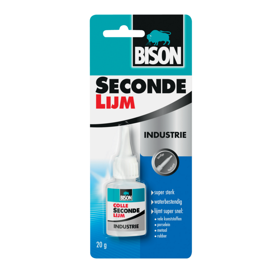 Bison Bison Secondelijm industrie - 20 gram - flacon - 1490154