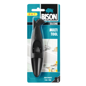 Bison Bison Siliconen multi-tool 3 in 1 - zwart - 1499016 - 0