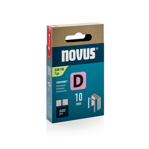 Novus Novus Platte draadnieten - D type 53F - 10 mm - 600 stuks - 042-0790 - 0