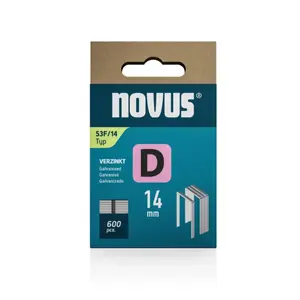 Novus Novus Platte draadnieten - D type 53F - 14 mm - 600 stuks - 042-0792 - 1
