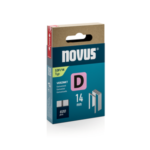 Novus Novus Platte draadnieten - D type 53F - 14 mm - 600 stuks - 042-0792 - 0